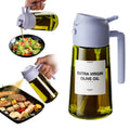 TrendPlain - Original Oil Dispenser for Kitchen - 2 in 1 Oil Dispenser and Oil Sprayer - Olive Oil Dispenser Bottle w/Stickers - Olive Oil Sprayer for Cooking Periwinkle (Light Blockage)